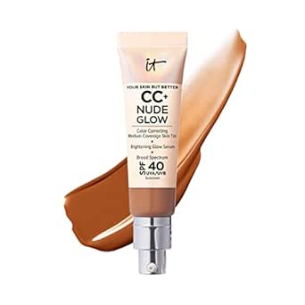 Amazon.com: IT Cosmetics CC+ Nude Glow Lightweight Foundation + Glow