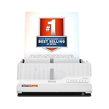 Epson RapidReceipt RR-400W Wireless Compact Desktop Color 2-Sided Document & Tax Receipt Scanner with ScanSmart AI PRO Data Management Software & 20-Page Auto Doc Feeder