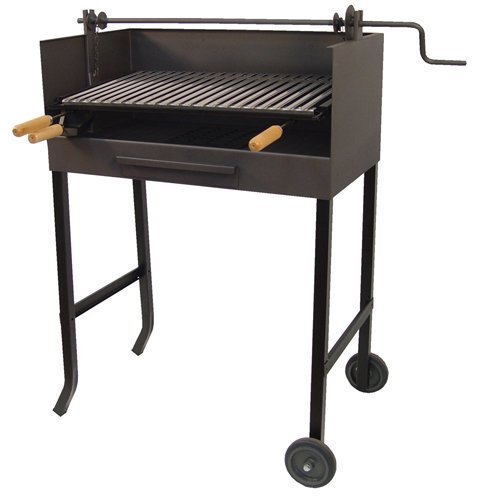 Imex El Zorro - Barbacoa Con Elevador Y Parrilla Inox 61X40X107 En Oferta Imex El Zorro 71536 - Barbacoa Con Elevador Y Parrilla Inox, 61 X 40 X 100 Cm, Color Negro