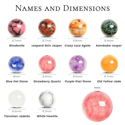 SOSMAR 200pcs Stone Beads - Image 2