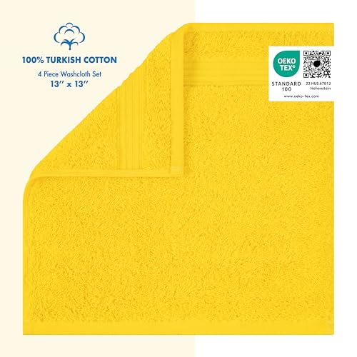 Cotton Paradise Türkische Waschlappen für Badezimmer, 100% Baumwolle, weich, saugfähig, kleine Handtücher, Waschlappen für Körper… – Ansicht 2