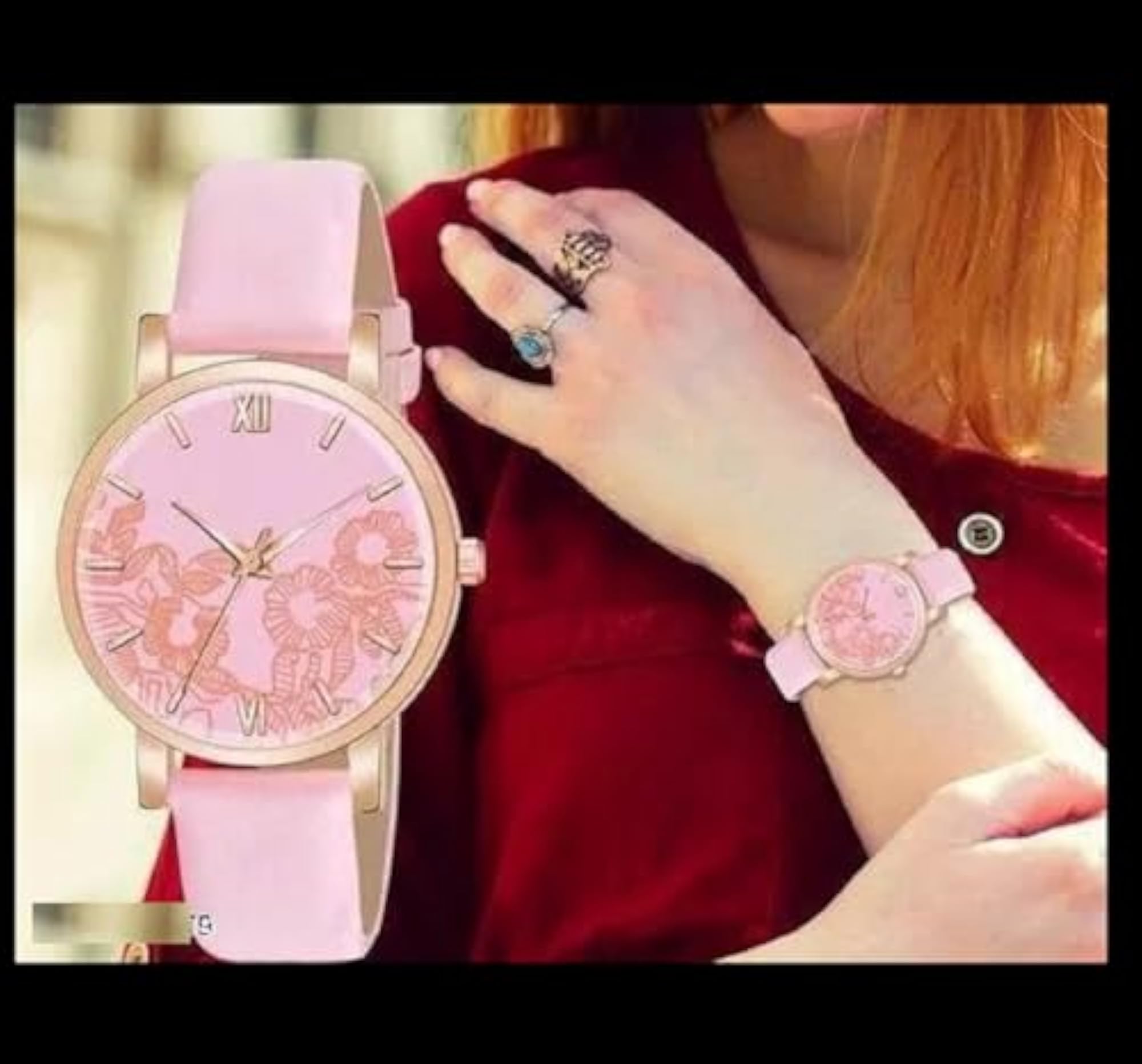Women's Elegant Rose Gold Analog Watch