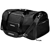 Hayabusa Airstream Athletic Duffle Gym Bag for Women and Men - Black, 50l duffle bag - 7 zippered Pockets, Good for travel, Boxing, MMA, BJJ, kickboxing, Muay Thai, wrestling, Glove/Shoe Compartment
