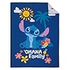 NoJo Disney S is for Stitch 4 Piece Toddler Bed Set Includes a Comforter, Fitted Bottom Sheet, Flat top Sheet, and Reversible Pillowcase. Features Fun and Playful Stitch in a Tropical Pattern #1