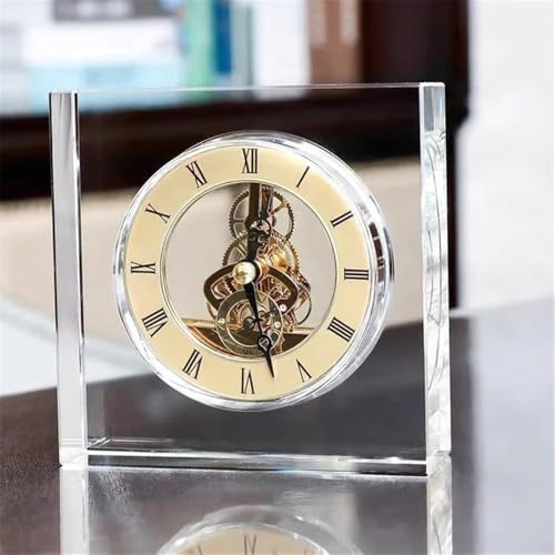 Reloj de mesa de cristal para escritorio que decora la sala de estar 6