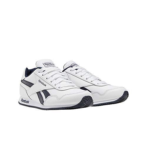 Reebok Royal Cljog 3.0, Chaussures de Course Garçon , White Collegiate Navy White, 30 EU