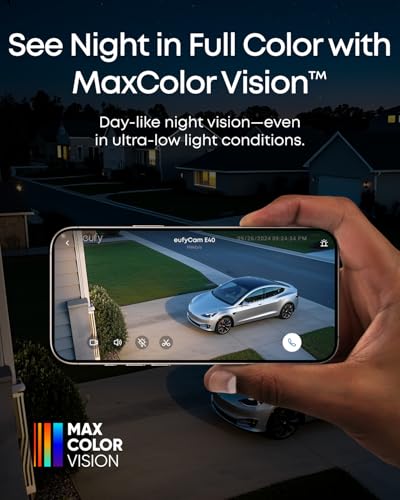 Image of eufy Security eufyCam E40 4-Cam Kit (HomeBase 2), Outdoor Wireless Solar Security Camera, 2K Resolution with Integrated Solar Panel, MaxColor Night Vision, Local Storage, No Monthly Fee