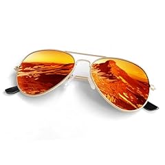 A Gold Frame/ Red Lens