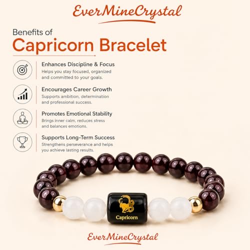 Image of Zodiac Crystal Bracelet for Men & Women | Aries (Mesh), Taurus (Vrishabh), Gemini (Mithun), Cancer (Karka), Leo (Simha), Virgo (Kanya), Libra (Tula), Scorpio (Vrishchik), Sagittarius (Dhanu), Capricorn (Makar), Aquarius (Kumbh), Pisces (Meen) | Natural Healing Crystal Astrology Bracelet for Positivity, Protection & Balance