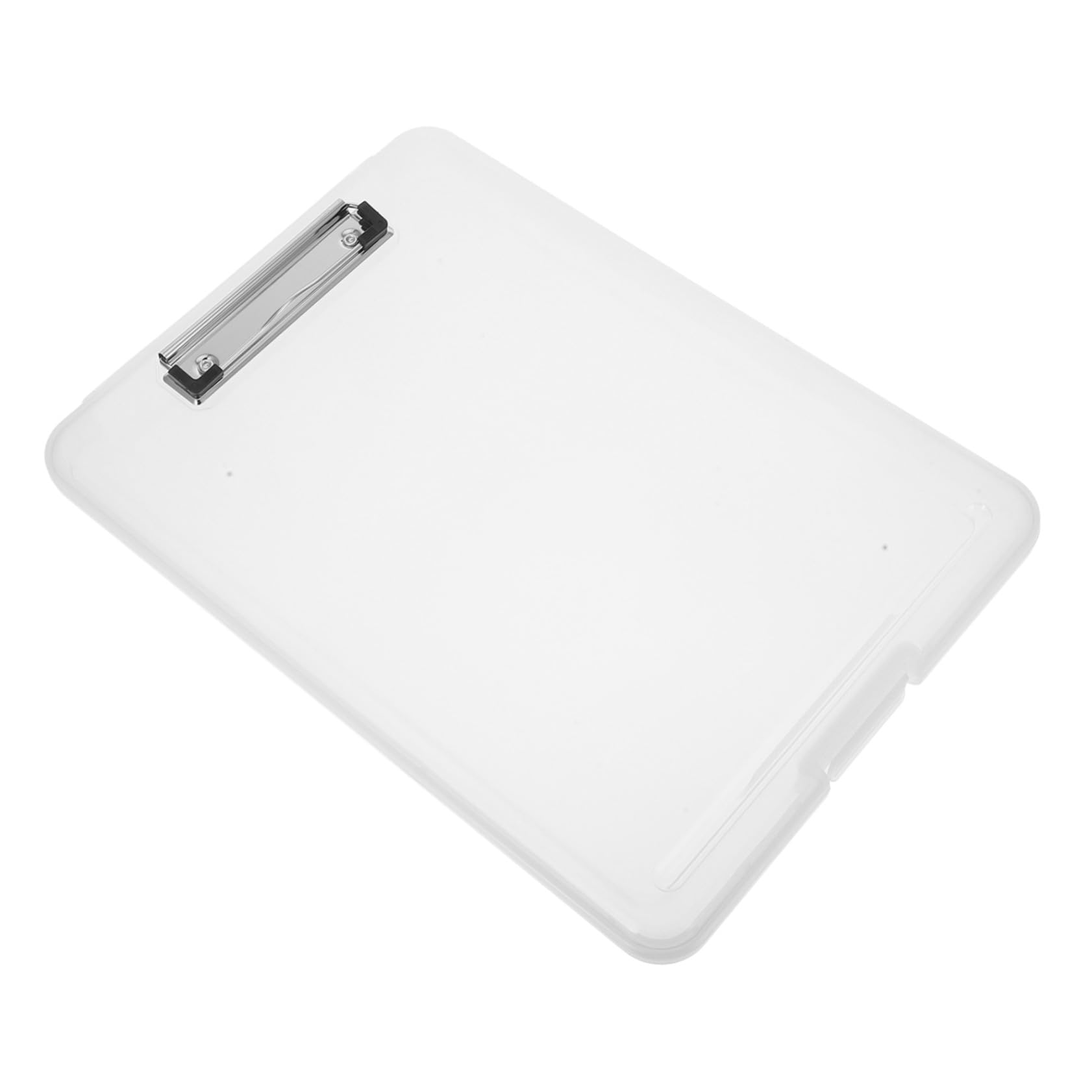 Boîte de rangement porte-document en plastique avec pince classeur - 8