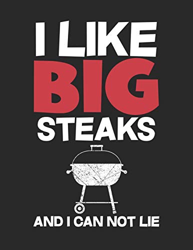 Mein Grillbuch: ♦ deine eigenen Grillrezepte auf einen Blick ♦ Vorausgefülltes Grillprotokoll für deine eigenen Rezepte und Fleisch-Kreationen ♦ ... ♦ Motiv: I like big steaks (German Edition)