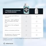 Glukozamina, chondroityna, MSM Kompleks wysoko dozowane, 240 kapsułek na 2 miesiące z witaminą C, Naturalny suplement diety bez zbędnych dodatków, Made in Germany
