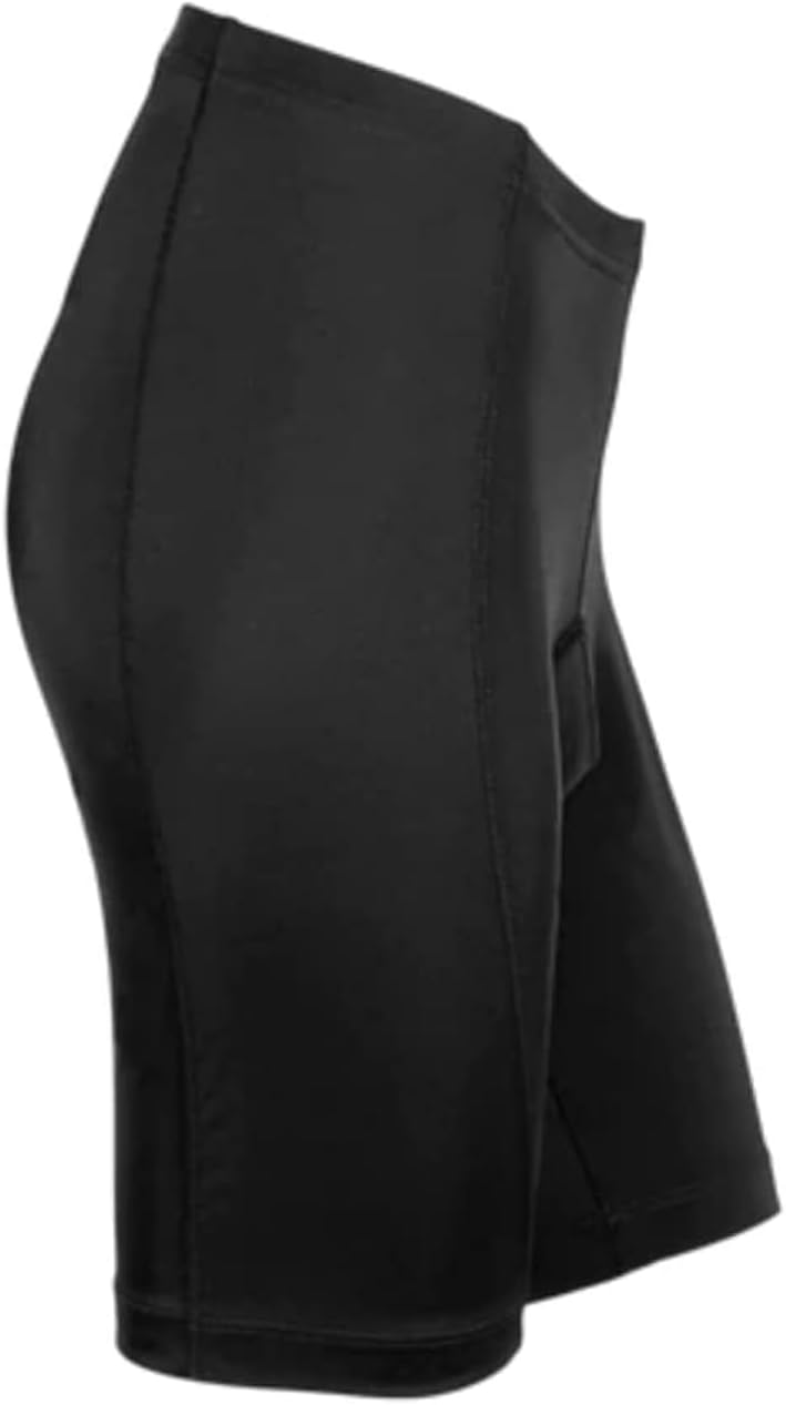 CANARI Women's Trail Short, Cycling Shorts with Lightweight Padding and Reflective Logos, Black