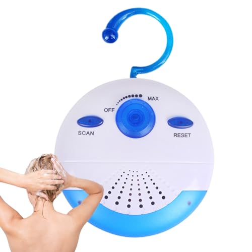 Mini Radio FM - Estereo de Ducha Impermeable, Jugador de Viaje Compacto | Altavoz de música inalámbrica al Aire Libre portátil, de Sonido de bañera de baño Duradero para Piscina de Playa