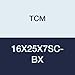 TCM 16X25X7SC-BX NBR (Buna Rubber)/Carbon Steel Oil Seal, SC Type, 0.630" x 0.984" x 0.276"