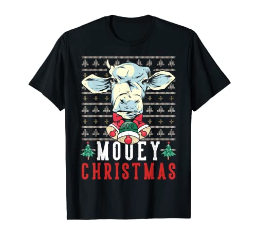 Cow Mooey Christmas Farmer Ugly Sweater Lover For Men Women Camiseta