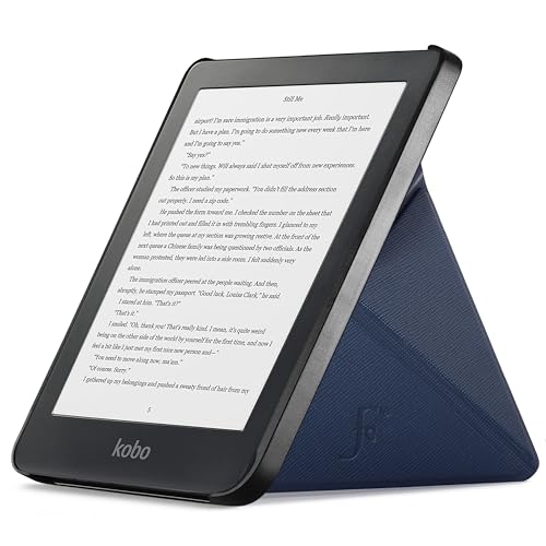 Forefront Cases Plegable Soporte Funda para Kobo Clara HD (Modelo: 2018) - Delgado, Ligera y Protectora Funda para Kobo Clara HD - Smart Auto Sueño Estela Función (Carcasa) - Azul Marino