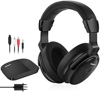 SIMOLIO New 2022 Model Wireless TV Headphones for Seniors and Hard of Hearing, 2.4GHz Over-Ear Digital Wireless Headsets for TV Listening (Optical/RCA/AUX), No Pairing, 100 feet Range, SM-825D Pro