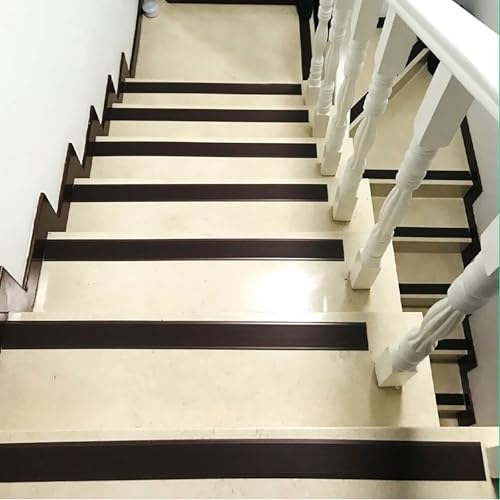 Tira de seguridad autoadhesiva para evitar caídas en escalones de PVC 6
