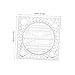 TEHAUX Multi-Functional Geometry Ruler Precision Plastic Circle Stencil with Scale for Accurate Drafting and Measurement for Students and Engineers