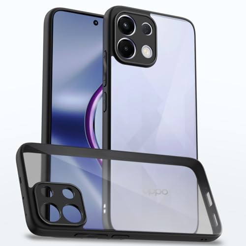 Image of Pikkme Back Cover Compatible with Oppo K13 5G Shockproof Sleek Hybrid Armor Bumper Case(Black)