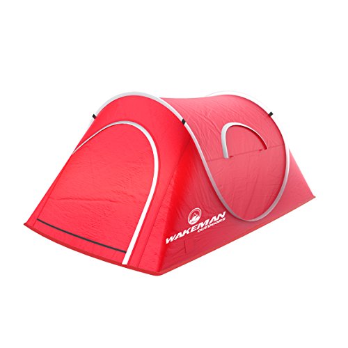 Carpa Pop Up para 2 Personas con Puerta Doble Capa Roja