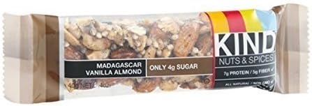 KIND BAR Madagascar Van Almond, 1.4 OZ, PK- 12