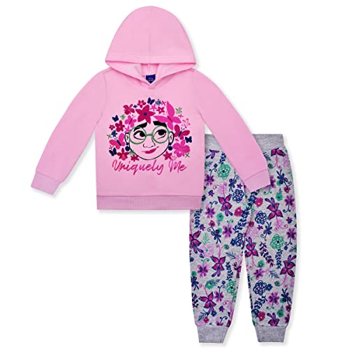 Disney Encanto Girls 2 Piece Hoodie And Jogger Pants Set For Toddlers, Little Kids And Big Kids – Pink/Grey #TOP22