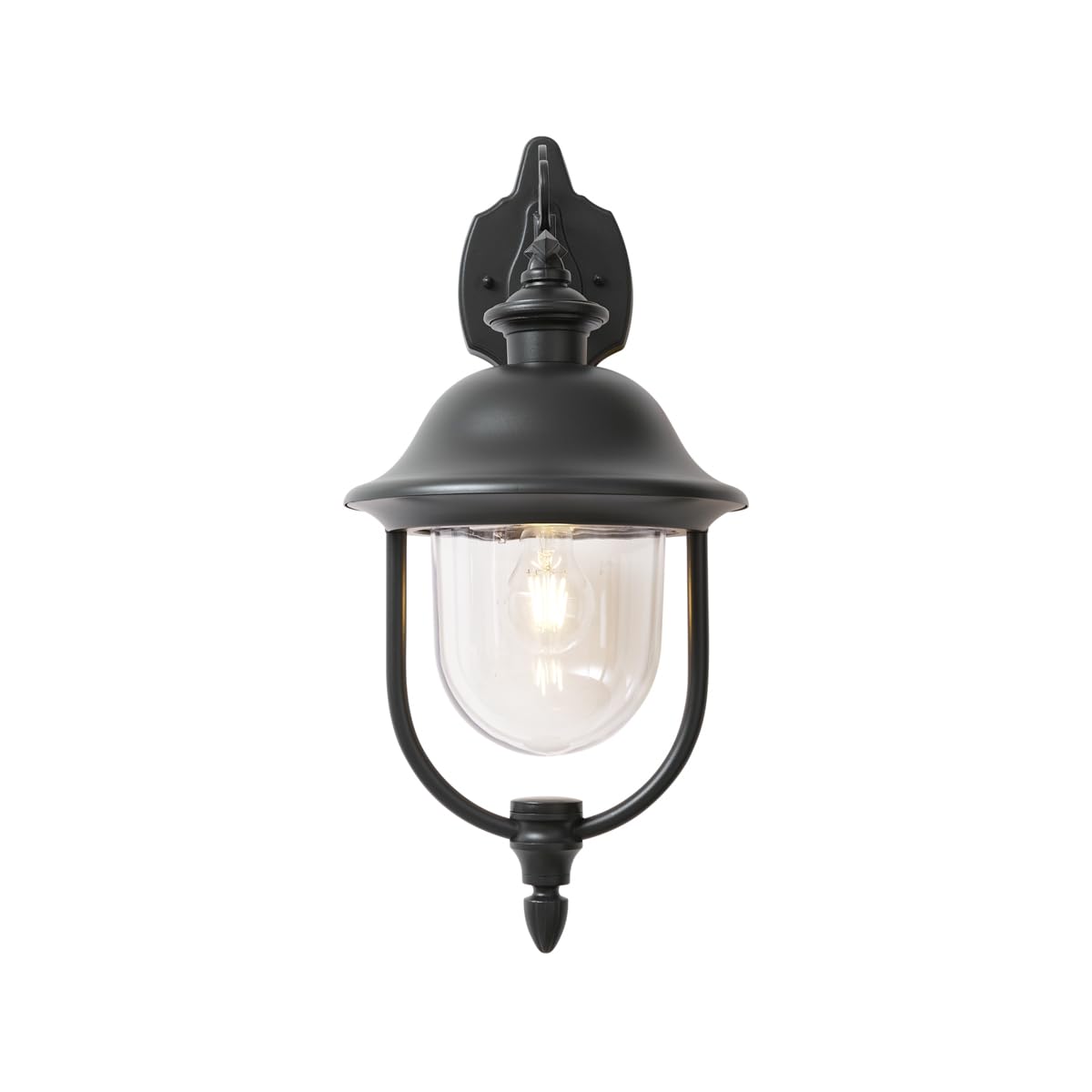 Qazqa Classique applique murale extérieure noir 28cm Genoa