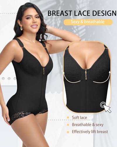 SHAPSHE Fajas Colombianas Moldeadoras Body Shaper High Compression Garment for Women Tummy Control Shapewear2