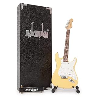 Jeff Beck (The Yardbirds) – Réplique de guitare miniature des années 60 – Cadeaux musicaux – Ornement fait à la main… - Les Beatles, Paul McCartney, John Lennon, RIngo Starr, George Harrison