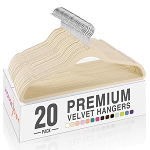 HOUSE DAY 20 Stück Premium Samt Kleiderbügel