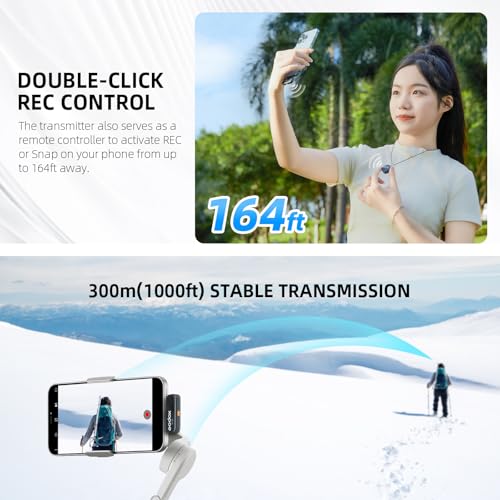 Godox Cube-SL Kit2 2.4G Drahtloses Mikrofon Kompatibel mit iPhone – Ansicht 4
