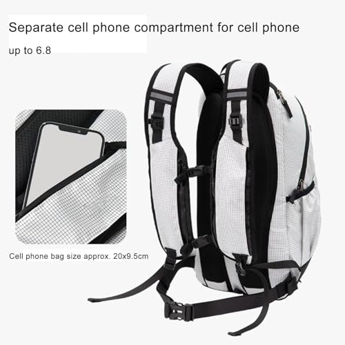 Mochila de capacidad para viajes y camping con funda de lluvia portátil 6