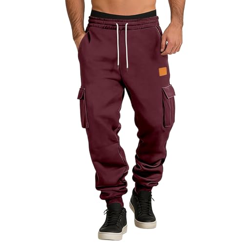 Pantalon chino stretch homme en lin et coton doux au toucher modéle cargo
