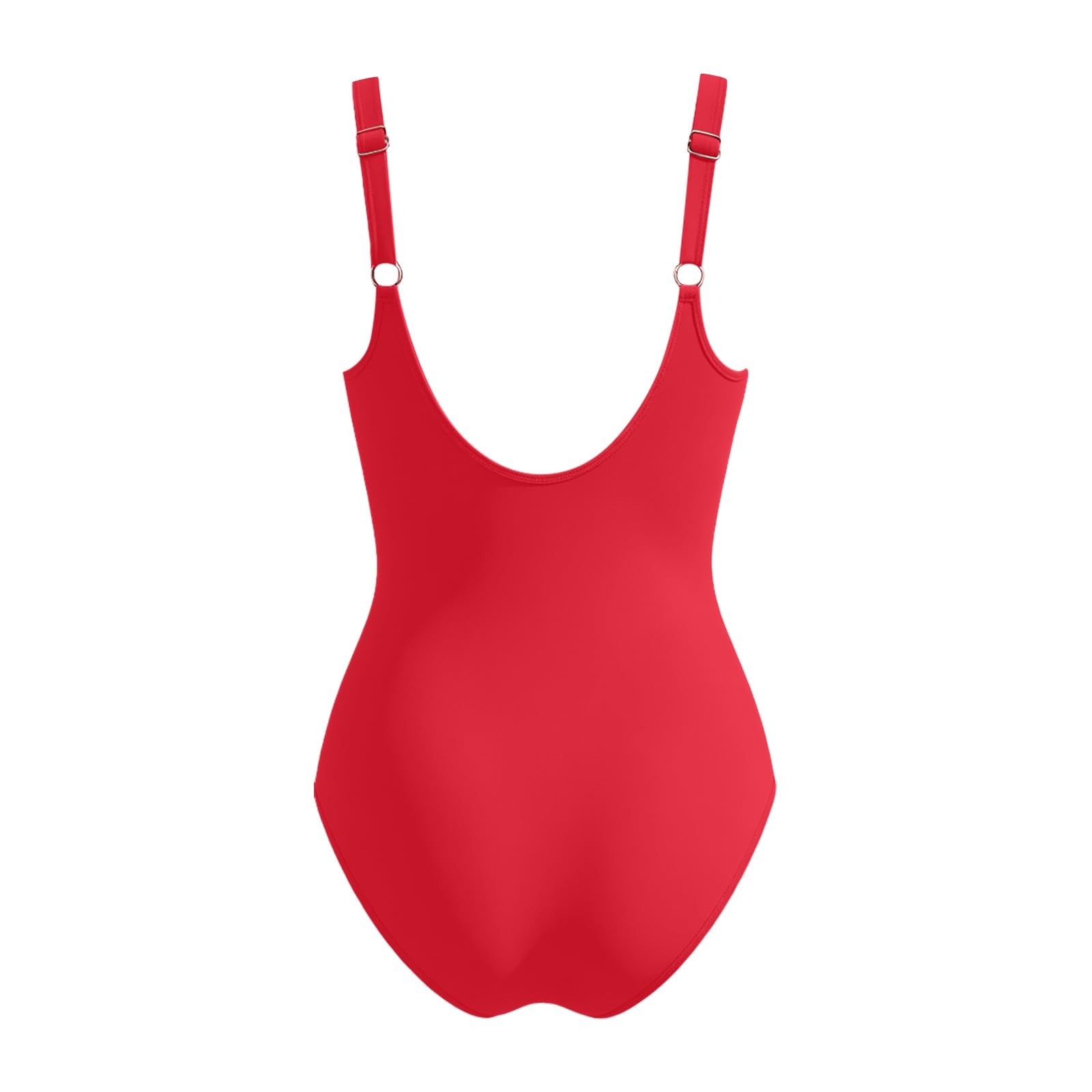 Costume Intero con Scollo a U Posteriore, Effetto Snellente, Busto Liscio, Design Elegante per Un Look Raffinato in Spiaggia.