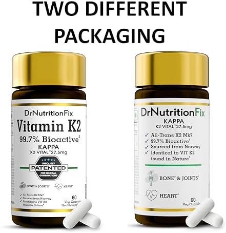 Vitamin K2 Vital® Delta from Balchem Europe (99+% All-Trans MK7 Active Form) | Natural K2 form Plant Origin | Clean Label | Healthy Bone & Heart | First time in India | 60 Servings