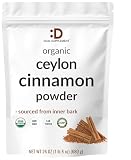 DEAL SUPPLEMENT Organic Ceylon Cinnamon Powder, 1 lb 8 oz (24 oz) | Sri Lanka Source | Fine Ground True Ceylon Cinnamon (Cinnamomum Verum) | Smooth, Delicate Flavor for Coffee, Tea, Baking | Non-GMO, Gluten Free