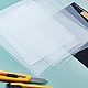 SUPERFINDINGS 20 Packung Transparente Deckblätter 19.68 Mil Vorgestanzte Bindedeckel 30x21.5cm /11.81x8.46 Zoll A4 Kunststoff Seitenschutz Mit 30 Loch Berichtsdeckeln