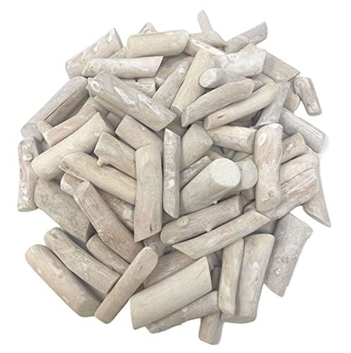 Tumbler Home Driftwood Pieces - 2 Lbs Of Natural Driftwood For Crafts - Bulk Drift Wood Pieces For Vase Filler Decor - Small Wood Pieces For Crafts - Light #TOP21