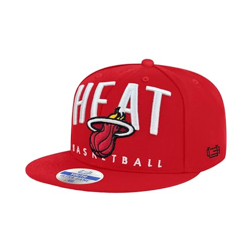 Ultra Game Boys NBA Official 8-20 Teamster Ultimate Baseball Cap Hat, Miami Heat, Team Color, One Size