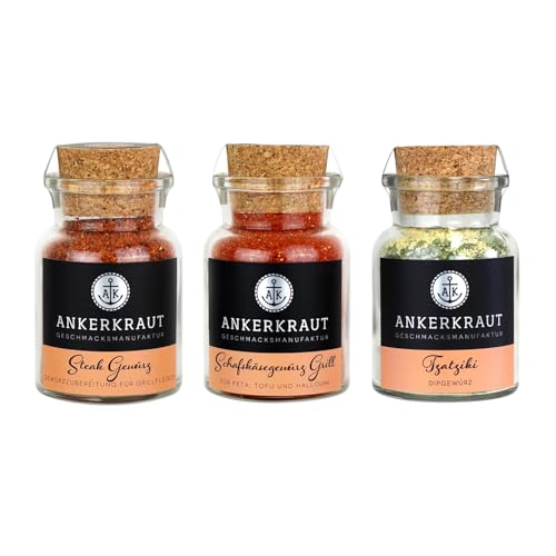 Ankerkraut KS0793 Kleiner Grillabend Gewürzmischungen 3-Teiliges Set
