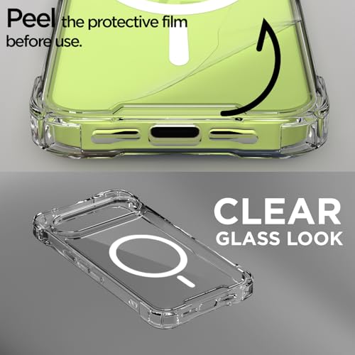 Image of Amazon Basics Back Cover for Google Pixel 10 5G Mag-Safe Shockproof PC + TPU Protective Case Magnetic Support Bumper Case (Transparent Mag-Safe)