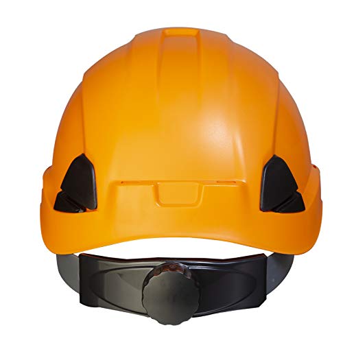 Jorestech Hard Hat Orange Abs Work-At-Height And Rescue Slotted Helmet With 6-Point Adjustable Ratchet Suspension Ansi Z89.1-14 Certified For Work, Home, And General Headwear Protection Hhat-03 #TOP2