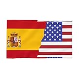 JZQZH Toalla multifuncional con la bandera de Estados Unidos de España, suave, cómoda, esponjosa y gruesa, adecuada para baño, piscina, playa, gimnasio