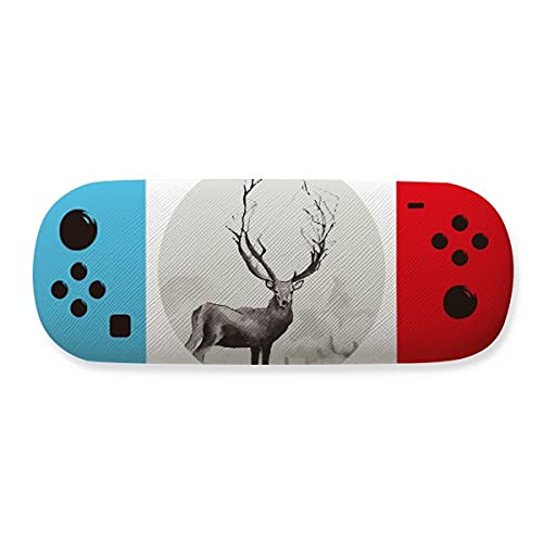 Étui de rangement pour lunettes artistique motif renne boîte rigide