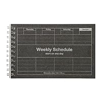 Amazon.co.jp: 手帳 スケジュール帳 ダイアリー日付フリー 週間