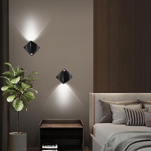 Image of Wall Sconces, Night Light Wall Sconces Set of 2 White Light