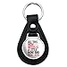 Black Leather Bon Jovi Mom Needs Wine and Jovi Keychain