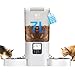 Frienhund Timed Automatic Cat Feeder for 2 Cats: Cat Food Dispenser with Slow Feed, Dual Pet Feeder with Timer & Information Visualization, Double Auto cat Feeder for Multiple Pets, Easy Clean - 7L